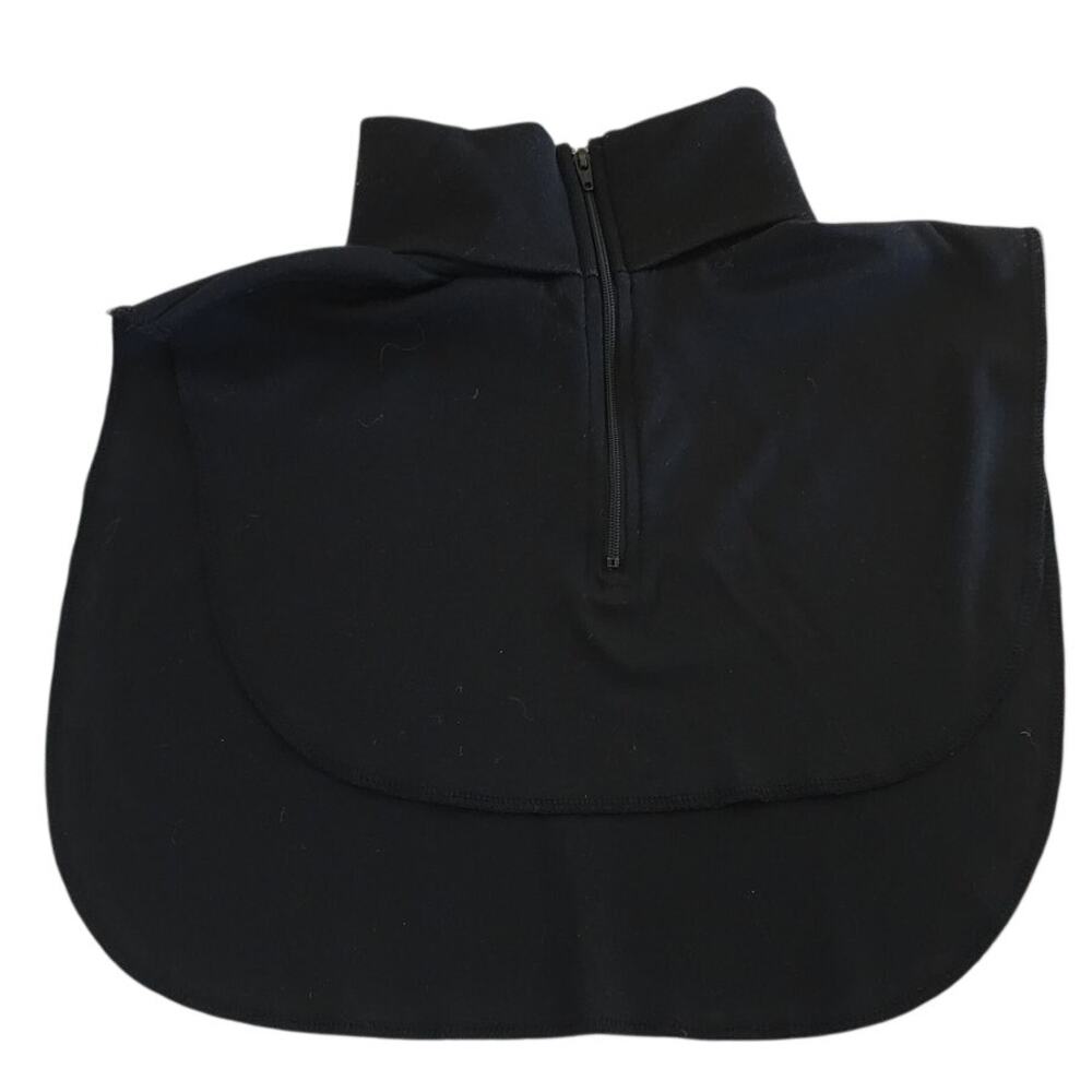 Vintage 90's Preston & York Black Turtleneck Dickey Top with Back Zipper - Picture 3 of 7